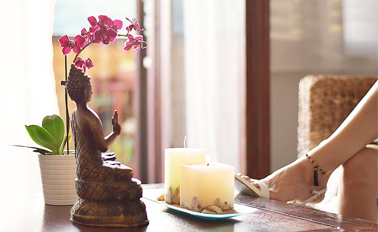 svijeće i nanožnica